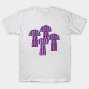 Violet blue mushroom cactus T-Shirt